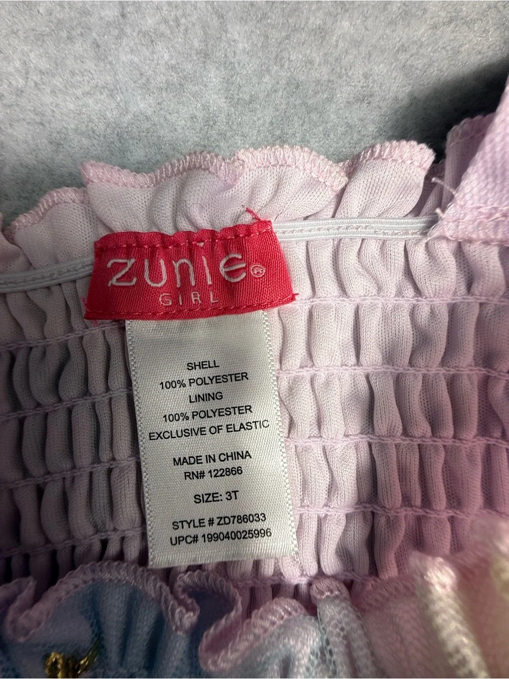NWT Zunie Pastel Star Tulle Dress - Pink Blue Yellow Size 3T